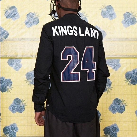 CASELY-HAYFORD🖤 Kingsland Letterman Tee button down - Picture 7 of 7